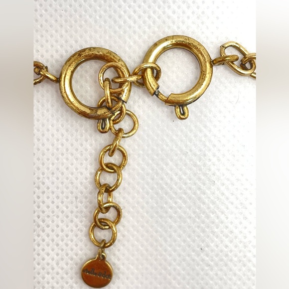 Stella and Dot chrystal statement necklace w gold tone chain and extender! - Picture 14 of 14